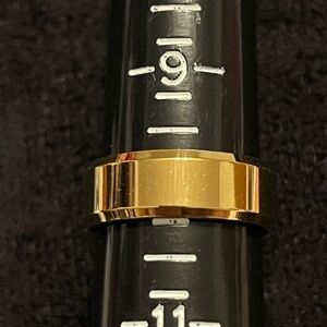 Golden Stainless Steel wedding Band